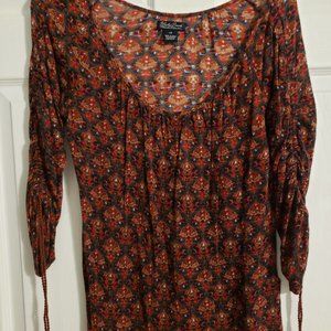 Lucky Brand Multi Color Print Top Size XS